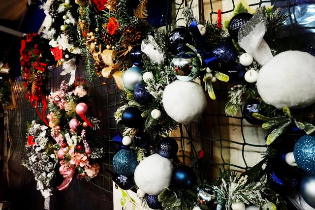 Christmas wreaths on show - Photo Tony Margiocchi