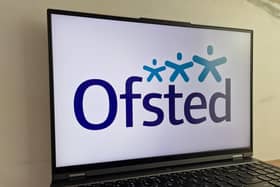 Ofsted logo pictured on a laptop screen