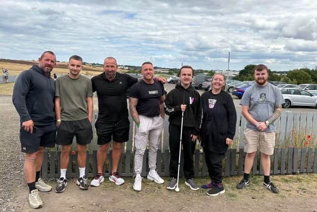 The skydive charity challenge team: Daron, Joe, Neil, Sean, Jack, Elaine and Steven. Image supplied by: Neil Mills.