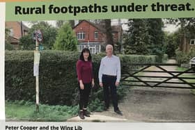 The controversial Lib Dem Leaflet, photo from Charlie Smith Local Democracy Service