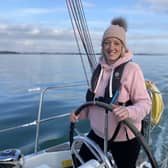 Natalie on one of the Oceans of Hope Day Sails