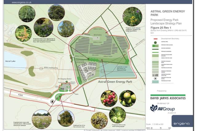 The proposed layout of Astral Park, published on Central Bedfordshire Council's planning portal. Picture: David Jarvis Associates