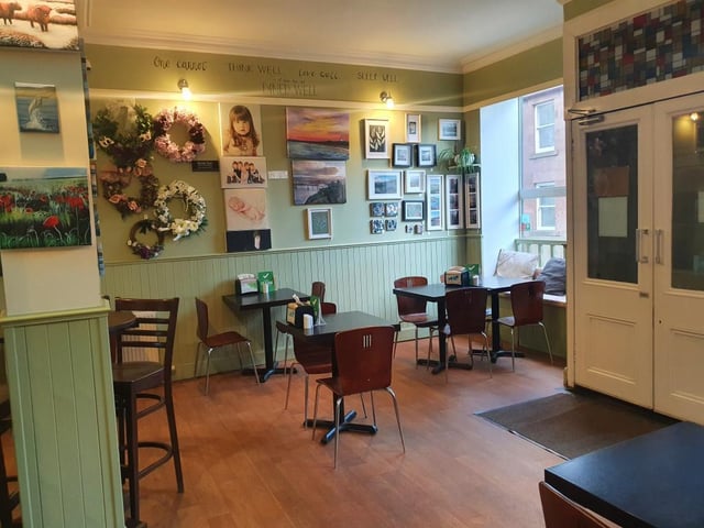 Cafe seating area.