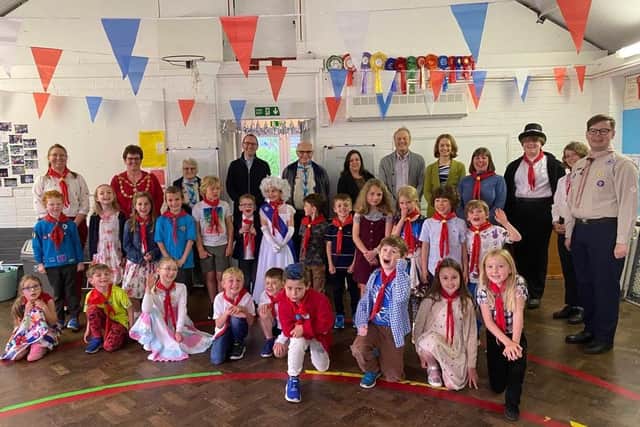 Youngsters enjoyed a Platinum Jubilee tea party on May 26 in the 1st Eaton Bray and Edlesborough Scout Hut.