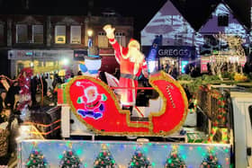 Santa also made an appearance at the town light switch-on. Image: Leighton-Linslade Rotary Club