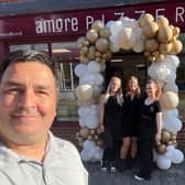 Paulo Benfeito pictured at the re-opening of Leighton Buzzard's Amore Pizzeria after lockdown