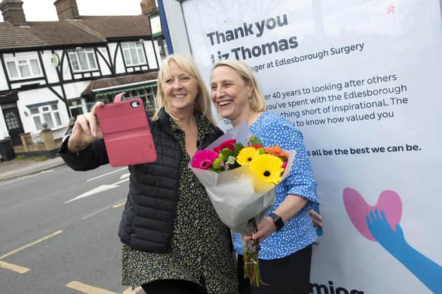 Liz Thomas is surprised with a billboard from Mjog as part of their ‘You’ve Got Mail’ Campaign.