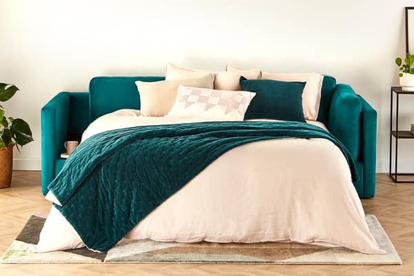 The taste of Kai and Sanam from Love Island - a cosy sofa bed