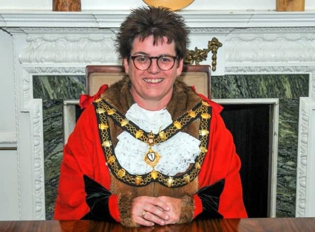Dunstable Town Mayor Cllr Liz Jones. Photo: John Chatterley.