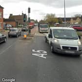 More than 20,000 vehicles travel through Hockliffe village a day - Photo Google Maps