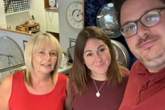 Staff at Stephen Alan's Jewellers were wearing red to mark World Dyslexia Day