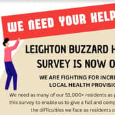 Leighton Buzzard Health Survey is now open.