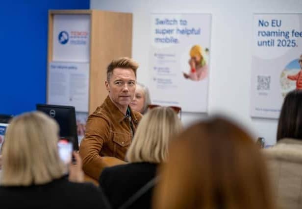 Ronan Keating is  making surprise visits to Tesco stores. Could he be coming to Milton Keynes?