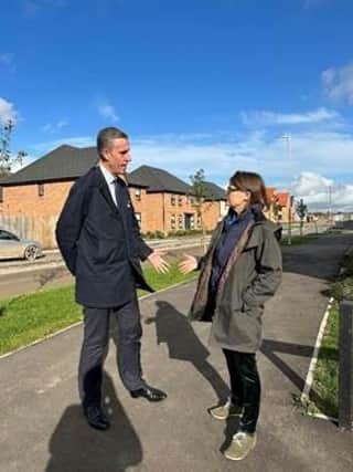 Andrew Selous MP with housing minister Rachel Maclean