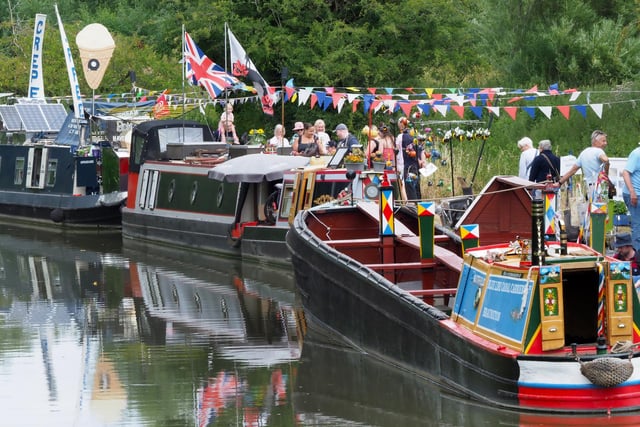 Some of the beautiful canal boats