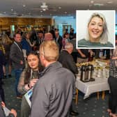 A previous business event and, inset, Holly King-Mand