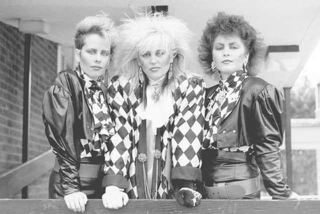 Anita Gabrielle Tedder, Penny  Griffiths and Ruth Elder in Zenana in 1985. Picture: Steph Daniels / SWNS