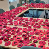 Poppies at the town council offices. Image: Leighton-Linslade Town Council.