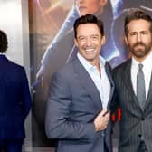 Hugh Jackman (L) and Ryan Reynolds (R) star in the film. (Photo by Monica Schipper/Getty Images for Netflix)