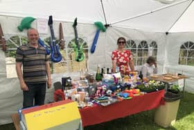 Tombola ready, a scene from last years Fayre