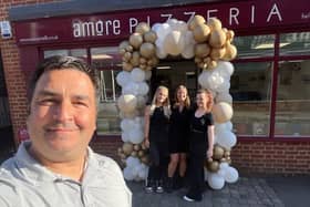 Paulo and Amore staff. Image: Amore Pizzeria.
