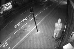This CCTV image was taken outside Bianco Nero last week
