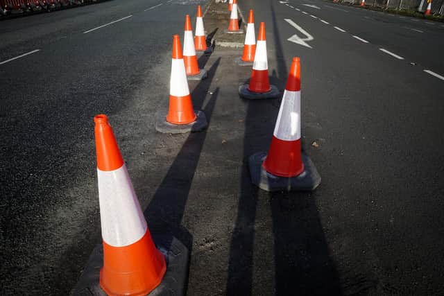 Traffic cone stock. Photo by Christopher Furlong/Getty Images.