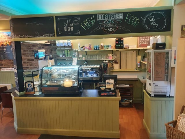 Cafe counter area.