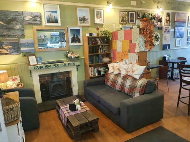 Cafe seating area.