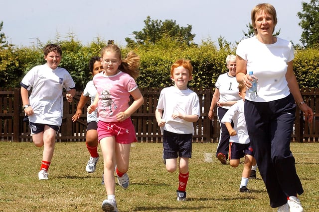 The school took part in a sponsored mile run for Sport Relief 16 years ago. Did you take part?