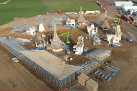 Drone footage of the rumoured film site in Ivinghoe. Image: DJ AUDITS.