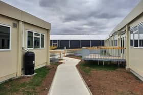 Temporary classrooms. Image: Chiltern Learning Trust.