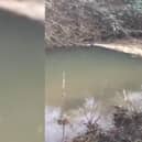 Mr Groves filmed Clipstone Brook during his walk on March 16.