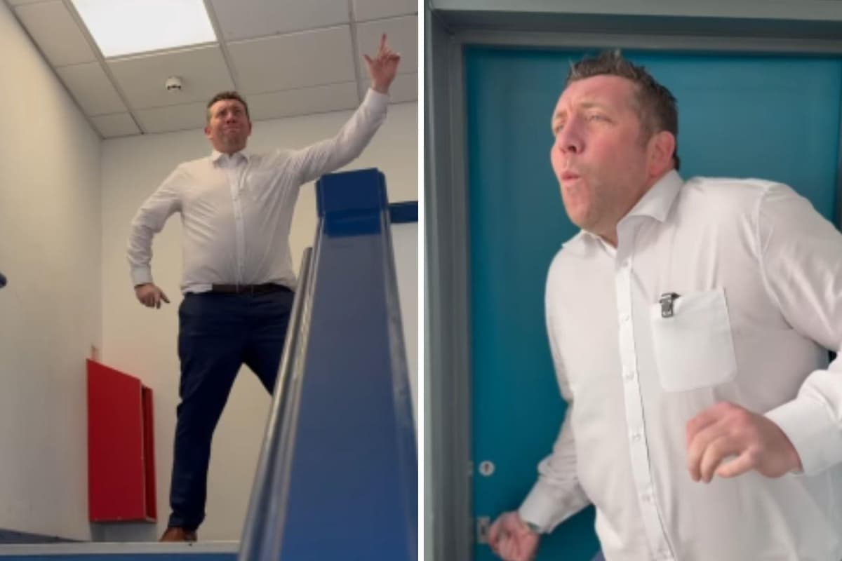 Dancing Buzzard Leighton Buzzard headteacher re-creates hilarious dance scene from ...