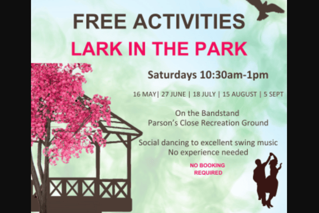 Free social dancing at Leighton Buzzard's Lark in the Park