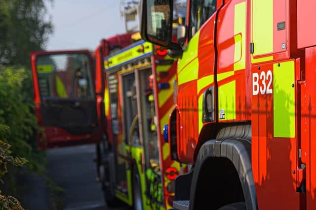 Firefighters rescue elderly driver, 86, who was trapped after crash in ...