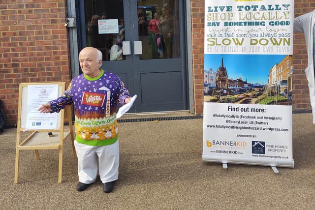 Rusty Goffe at the Fun Palaces event. Image: Totally Local Leighton Buzzard.