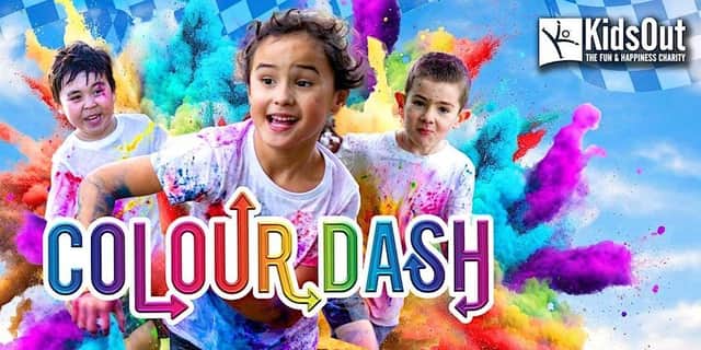 Have fun with the family at Mead Open Farm' and take part in an entertaining Colour Dash to raise funds for KidsOut