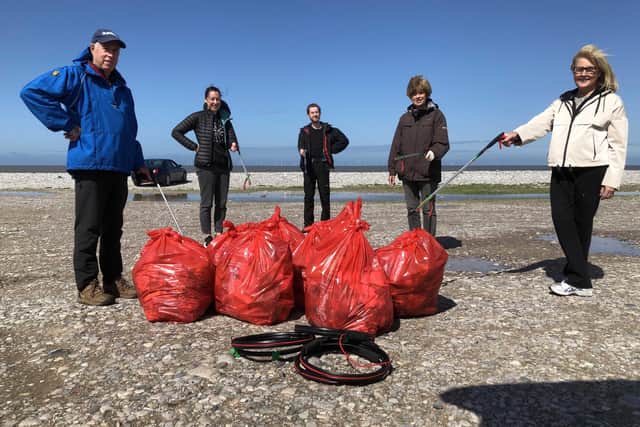 Chad takes part in litter picks to help the environment. Image: Chad Killoran.