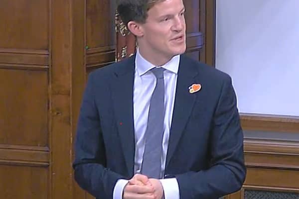MP Alistair Strathern addresses ministers in Westminster Hall.