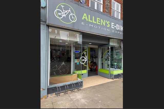 The repaired shop window. Image supplied by: Dave Allen.
