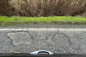 HS2 money is being used to fix potholes in Central Bedfordshire - submitted picture