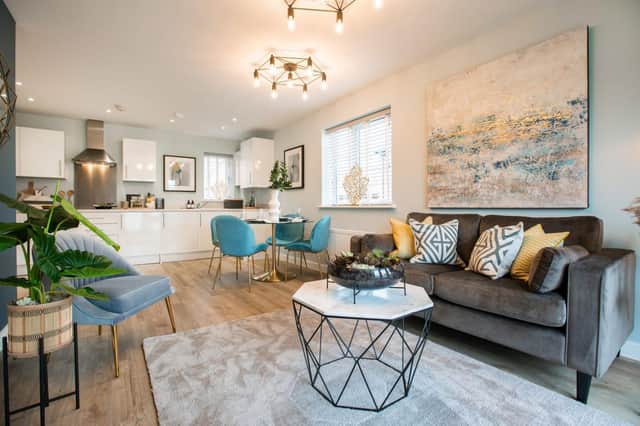Indicative images of the show apartment which will soon be open to buyers at Bellway’s Linmere Gateway development