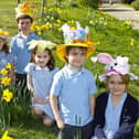 Linslade Lower School pupils with their Easter Bonnets.