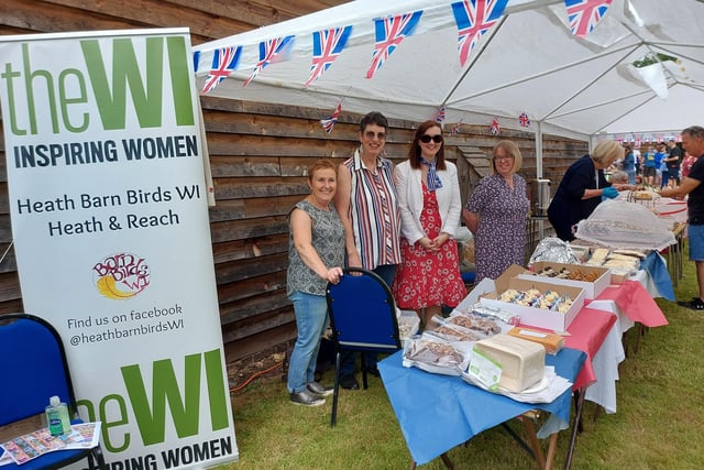 Jubilee celebrations in Heath and Reach - 'Delicious baking from the WI/Heath Barn Birds'