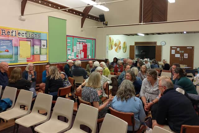 Group discussions took place following the screening of the National Emergency Briefing film in Stewkley