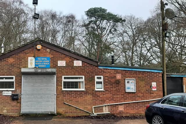 The legion hall in Heath & Reach needs urgent repairs to a leaking roof and outdated wiring