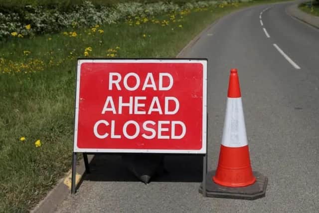The local road closures this week - stock photo