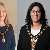 Councillor Sheona Hemmings deputy mayor, left, and Cllr Farzana Kharawala mayor, right