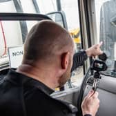 Police use the supercabs for a better vantage point to spot offenders